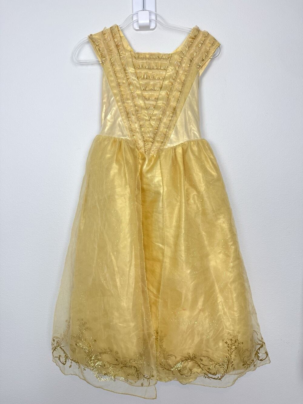 Disney Store Princess Belle Costume 11/12 Girl Beauty and the Beast XS Premium